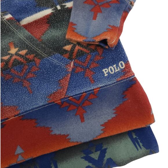 RALPH LAUREN POLO southwest tribal Aztec zip up hoodie sweatshirt jacket Size S - Picture 4 of 9